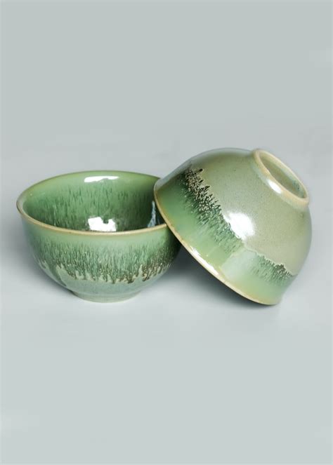 Get Studio Pottery Ceramic Serving Soup Bowl Green at ₹ 699 | LBB Shop