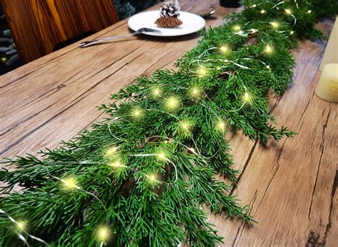 Amazon.com: 6FT Cedar Garland Realistic Christmas Garland with 16 FT ...