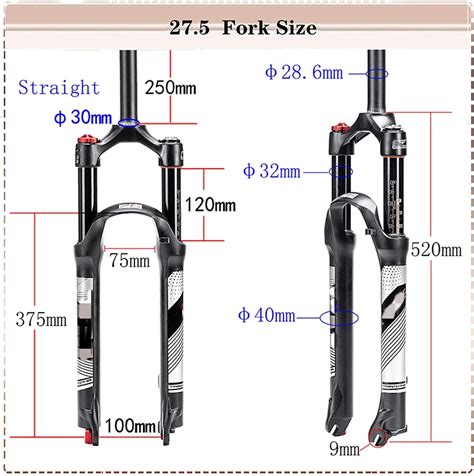 Buy SMANNI MTB Air Fork 26 27.5 29 Bicycle Suspension Fork Straight ...