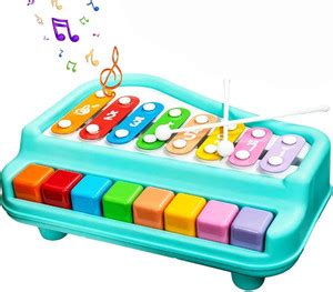 Mira Farmcraft Melodious Musical Xylophone Piano Toy 8 Multicolored ...