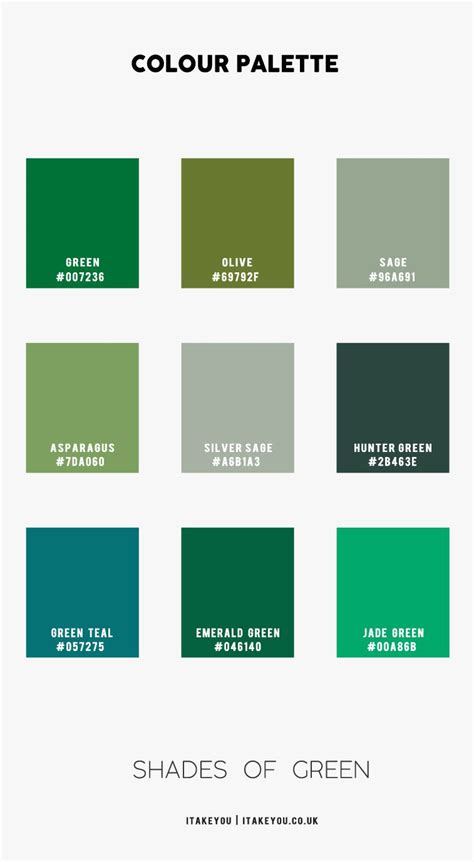 Green Color Names 的图像结果