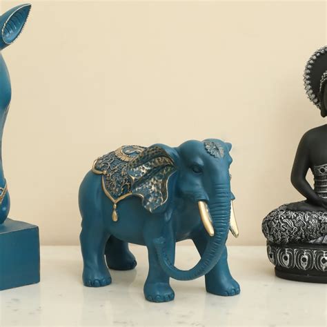 Buy VEDAS Mystical India Celine Polyresin Elephant Figurine from Vedas ...