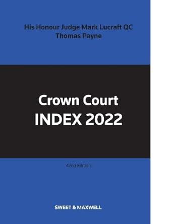 Buy Crown Court Index 2022 Book Online at Low Prices in India | Crown ...