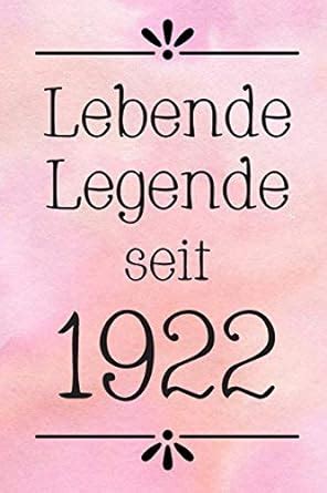 Buy Lebende Legende 1922: DIN A5 - 120 Punkteraster Seiten - Kalender ...