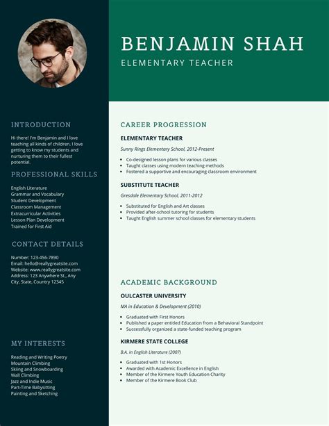 Free professional teacher resume templates - isseadd