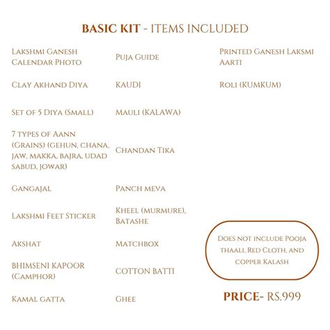 Complete Lakshmi Pooja Samagri Kit | Essential Puja Items Online