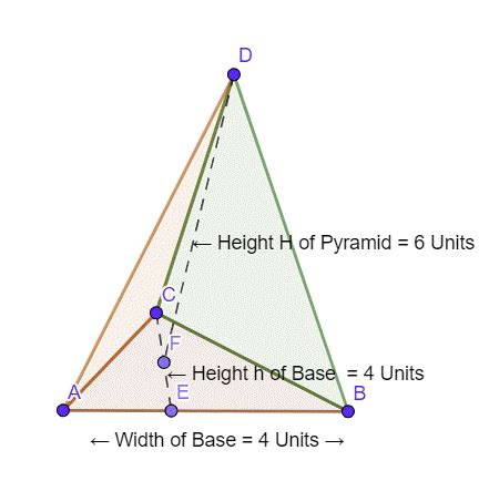 Triangular Pyramid Volume Formula 的图像结果