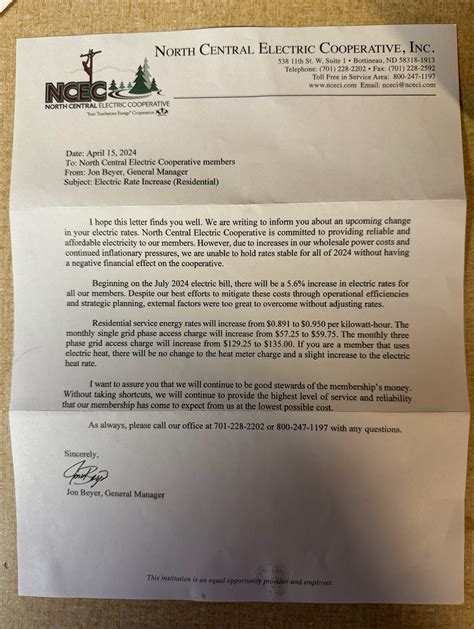 North Central Electric Cooperative to raise monthly fees