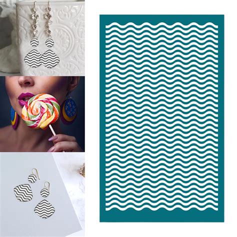 Pantalla de seda reutilizable para arcilla polimérica, plantilla de 3,5 ...