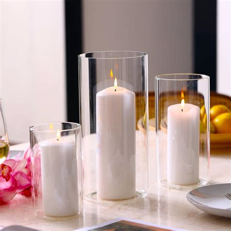 Clear Hurricane Candle Holder With Glass Wall Buy Transparent Wall