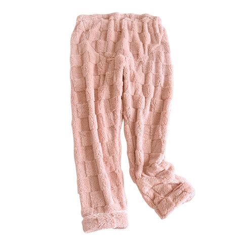 Zkozptok Maternity Pajama Pants Over The Belly Pregnancy Casual Fuzzy ...