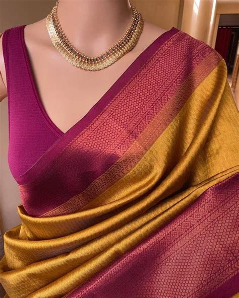 RADHI FASHION Banarasi Semi-Silk Saree with Unstiched Blouse Piece ...
