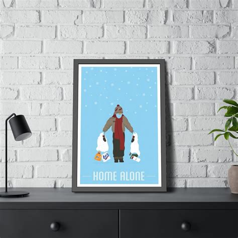 Home Alone Minimalist Movie Poster Art Print Custom Movie Wall Art ...