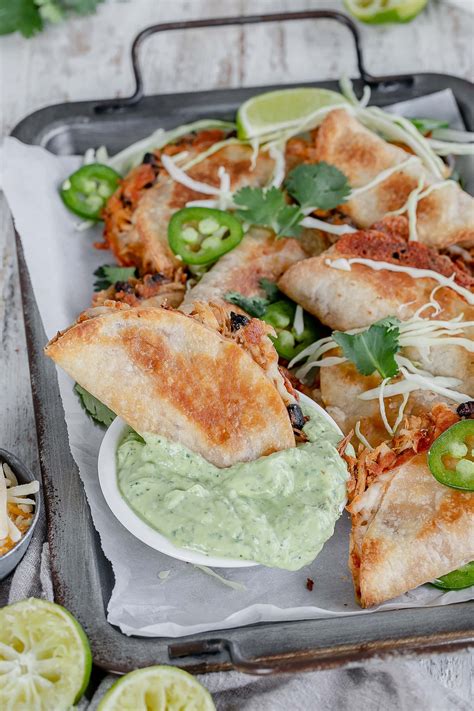 Crispy Oven Baked Chicken Tacos - holisticfoodie.com