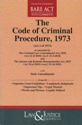 Code Of Criminal Procedure 1973 Bare Act/Handbook: Buy Code Of Criminal ...