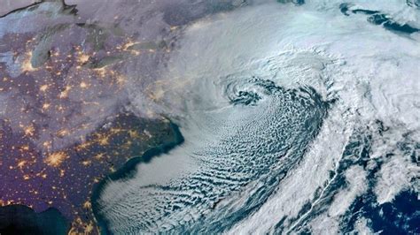 Bomb cyclone looks monstrous from space as it charges toward New York ...