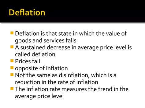 Inflation and deflation | PPT