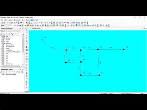 WaterCAD Tutorial From GIS Data 的图像结果
