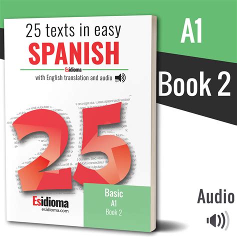 25 texts in easy Spanish: Level A1 - Book 2 (paper) - Esidioma