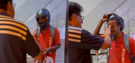 Delhi Man Greets Zomato Delivery Agent With ‘Aarti Ki Thaali’