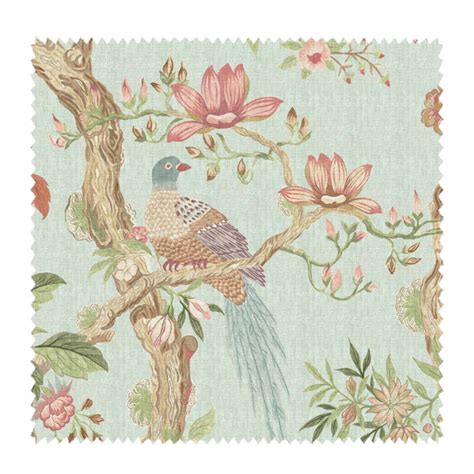 ENGLISH VILLA FLOWER PIGEON base blue CHAIRS FABRICS - ALLURING DECOR LLP