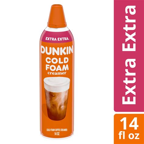 Dunkin' Extra Extra Cold Foam Coffee Creamer Can, 14 oz - Walmart.com