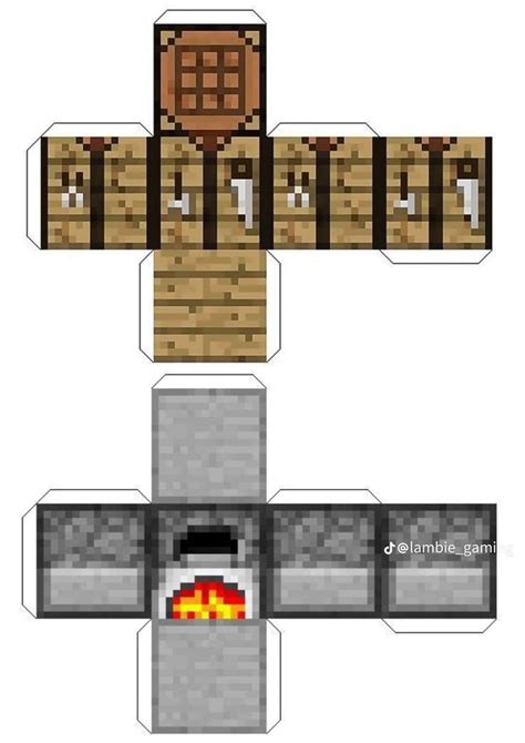 Crafting Table Papercraft 的图像结果