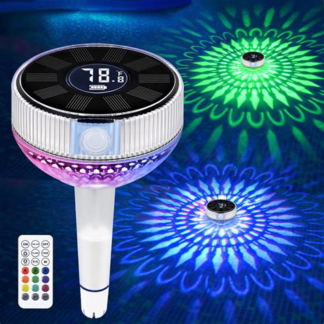 Likiyol 2025 Upgraded Pool Thermometer Floating Easy Read with Colorful ...