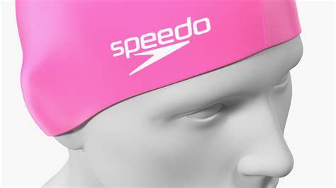 3D Speedo Pink Swim Cap on Mannequin model | 3D Molier International