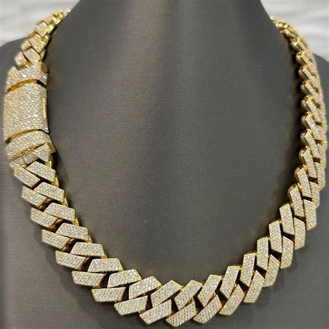 20MM Moissanite Cuban Link Diamond Chain - iMaxBudsWatch