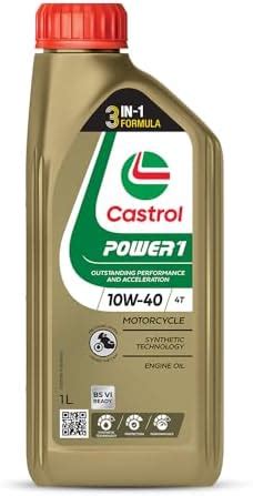 Castrol POWER1 10W-30 4T Synthetic Engine Oil for Bikes | With 3-in-1 ...