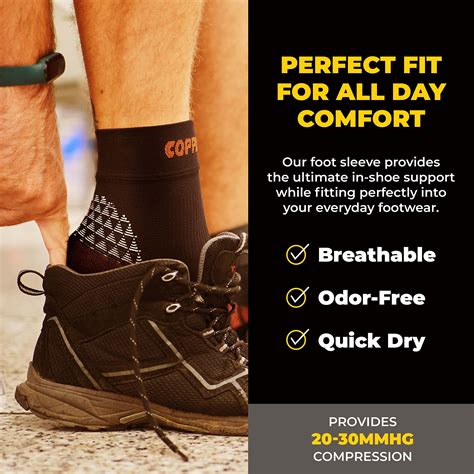 Foot Compression Sleeve - Plantar Fasciitis Socks for Arch Support ...