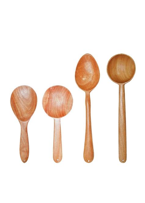 Get Neem Wood Spatulas For Cooking & Serving- Pack of 4 at ₹ 1030 | LBB ...