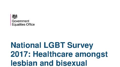 National LGBT Survey 2017: Healthcare Access for LBT Women - Studocu