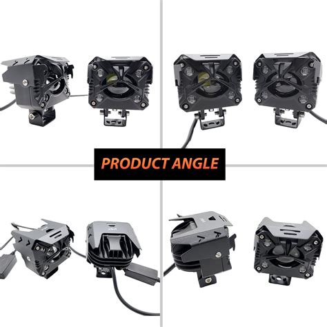 LIU HJG 80W Yellow/White & Multicolor LED Fog Light | Universal Fit fo