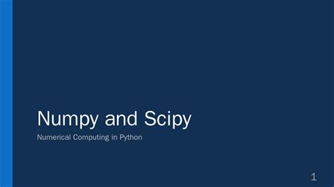 NumPy/SciPy 的图像结果
