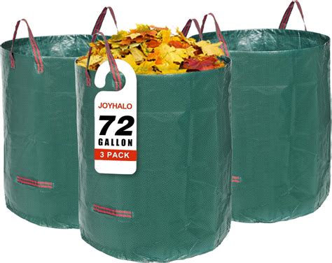 Amazon.com : Joyhalo Reusable Yard Waste Bags, 72 Gallon Lawn And Leaf ...