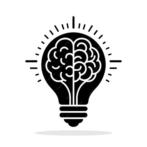 Premium Vector | Light bulb and brain icon creativity symbol innovation symbol vector illustration