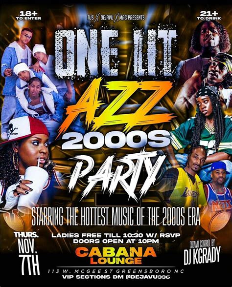 The 2000s Party, 113 West McGee Street, Greensboro, NC, USA, 7 November ...
