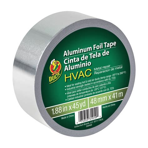 Duck Brand 1.88"x45 yd. HVAC Metal Repair Aluminum Foil Tape, Silver ...