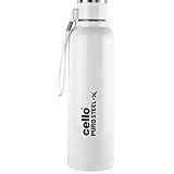 Cello Puro Steel-X Benz Water Bottle with Inner Steel and Outer Plastic ...