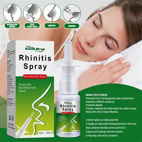 Y40 Spray Sinusitis Multifuncional Natural Universal Cuidado De La Rinitis Líquido Para Unisex ...