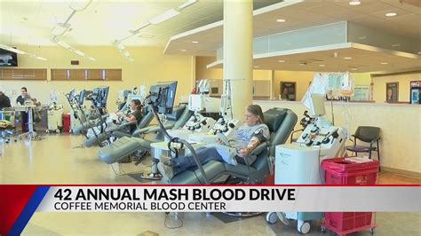 Coffee Memorial Blood Center 42nd Annual MASH Blood Drive – KAMR ...