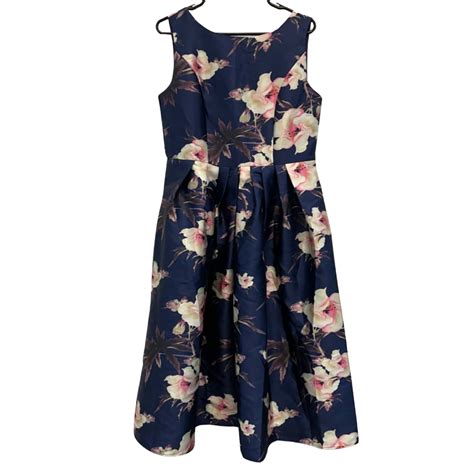 Womens Size 14 Floral Dress Blue / Floral