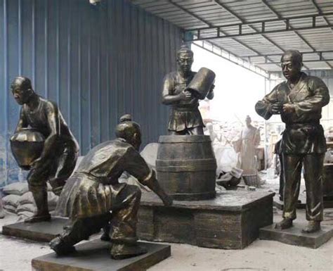 玻璃钢仿铜雕塑制造流程-方圳雕塑厂