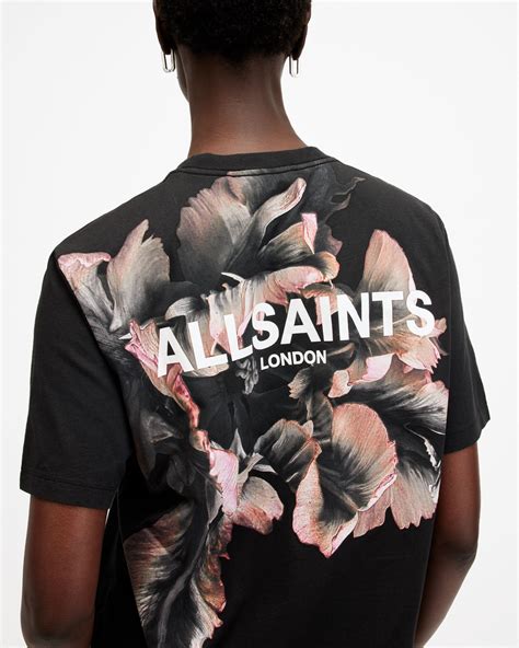 Allsaints Fleurir Floral Print Boyfriend T-shirt | Cut shirts, Outfit ...