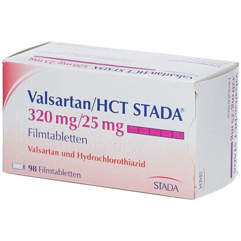 Valsartan/HCT STADA® 320 mg/25 mg 98 St mit dem E-Rezept kaufen - Shop Apotheke