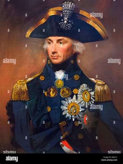 Lord Nelson. Portrait of Rear-Admiral Sir Horatio Nelson (1758-1805) by ...