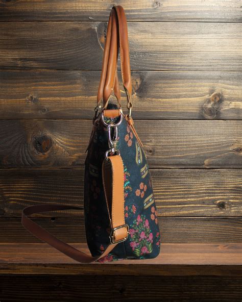 Ethnic Floral Motifs Print Canvas Tote Bag – Ethnichic