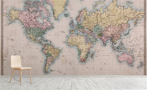 World Map Wall Mural 的图像结果